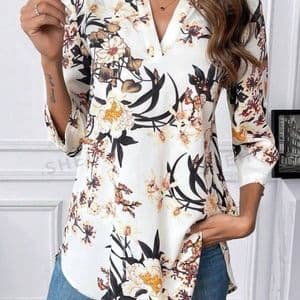chemise-a-imprime-floral-pour-femme