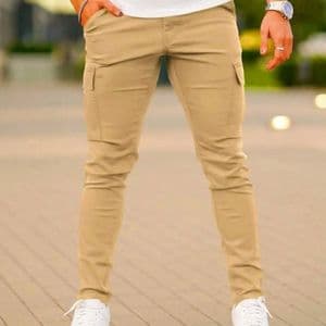 pantalon-de-couleur-unie-avec-poches-pour-hommes