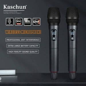 double-microphone-professionnel-sans-fil-k1-avec-recepteur-portable