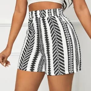 short-a-imprime-a-rayures-tribales-short-dete-a-taille-elastique-pour-