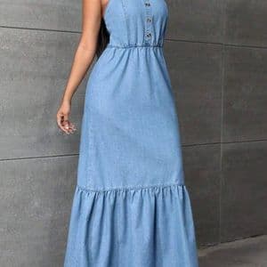 robe-en-jean-caraco-boutonnee-sur-le-devant-et-ourlet-volante