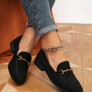 chaussures-plates-confortables-pour-femmes-avec-boucle-en-metal
