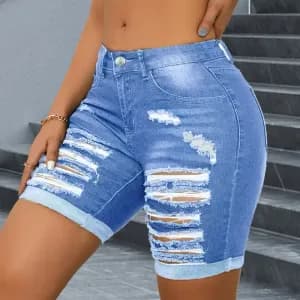 short-en-jean-bermuda-dechire-a-ourlet-retrousse-short-en-jean-bleu-de