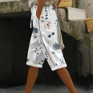 culotte-droit-a-imprime-floral-pantalon-decontracte-a-taille-ajouree-a