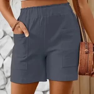 short-taille-haute-a-deux-poches-short-decontracte-a-taille-elastique-