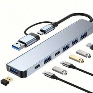 adaptateur-usb-3-0-haute-vitesse-a-7-ports-avec-ports-de-type-c