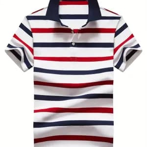 chemise-de-golf-rayee-pour-homme