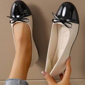 ballerines-bicolores-a-bout-rond-et-decor-de-noeud-pour-femmes