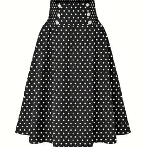 jupe-taille-haute-a-pois-jupe-evasee-decontractee-a-boutons-pour-le-pr