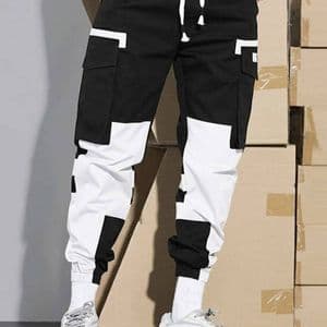 pantalon-cargo-bicolore-homme