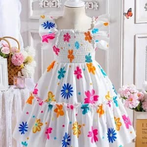 robe-trapeze-a-volants-et-smocks-a-fleurs-vibrantes-pour-filles-veteme