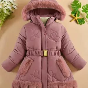 manteau-dhiver-rose-pour-fille-avec-capuche-amovible-en-fausse-fourrur