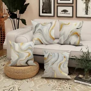 lot-de-4-housses-de-coussin-decoratives-en-polyester-gris-marbre-dore-