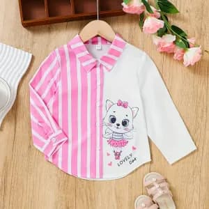 chemise-boutonnee-mignonne-et-decontractee-a-manches-longues-pour-fill