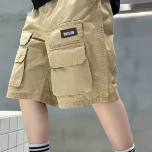 short-cargo-dete-a-poches-a-rabat-de-couleur-unie-pour-garcons-pour-le