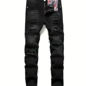 jean-dechire-tendance-pour-garcon-avec-poches-tissu-en-melange-de-coto