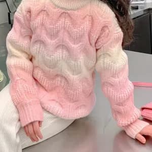 pull-elegant-de-couleur-blush-pour-filles-pull-epais-a-col-montant-vet