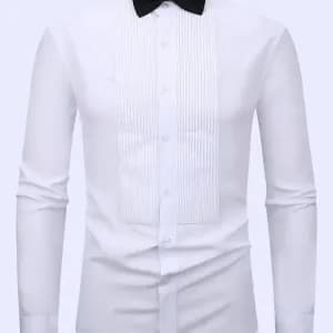 chemise-plissee-avec-noeud-papillon-chemise-habillee-pour-homme