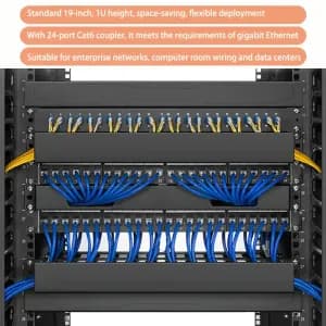 panneaudebrassage24portscat6avecconnecteurskeystonecat6compatible10g