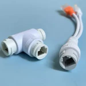 cablespoe1a2repartiteursetcoupleurspoeblancsadaptateursrj45pourcamerai