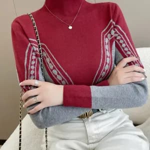 pullelegantacolmontantpourfemme