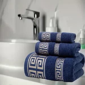 lotde3serviettesdebaindrapsdebainetserviettescarrees100coton