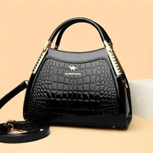 sacbandouliereelegantnoiretblanccontrasteavecplusieurscompartiments