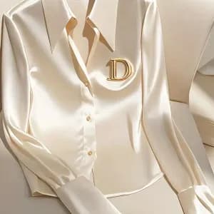 chemisierelegantdeluxefrancaischemiseensatinivoire