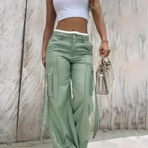 pantaloncargovertolivepourfemme