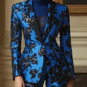 blazerelegantbleuaimprimefloralpourfemme