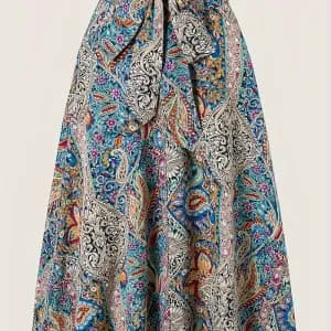 jupebohemeaimprimefloralavecnoeudpourfemme