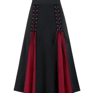 jupeplisseevintagecolorblocknoueesurledevant