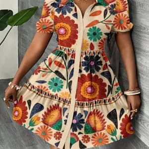 robetrapezeaimprimefloraltropicalpourfemme