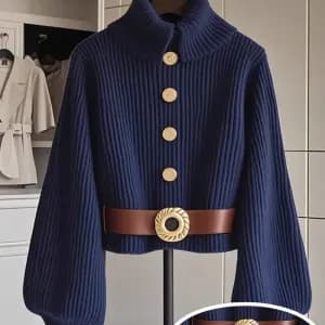 pullelegantamancheslonguesetcoltailleurpourfemme