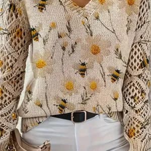 cardiganbohemeacolenvetimprimefloraletabeillespourfemme