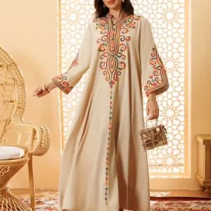 abayaarabeeleganteauxmotifsflorauxeclatants