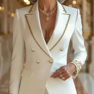 blazerelegantpourfemmevestedebureauaboutons