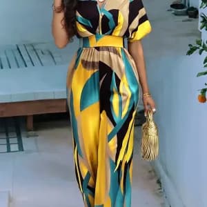 combinaisonfemmeimprimeeavecmancheschauvesourisetlienanouer