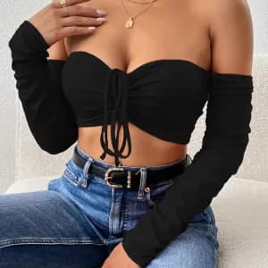 hautcourtelegantamancheslonguesetepaulesdenudeesaveccordondeserrage