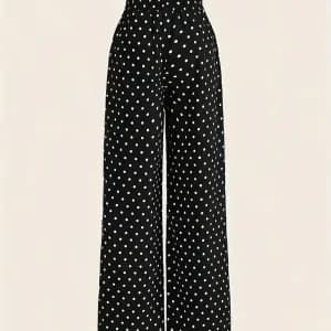 pantalonlargetaillehautenoirapoispourfemme