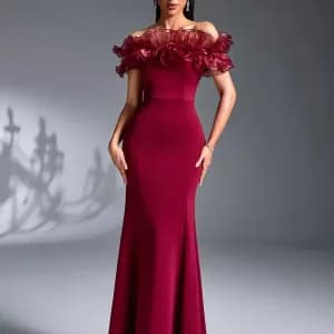 robedesoireeeleganteasymetriquepourfemme