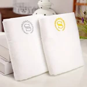 ensembledeserviettesdebainblanches100cotonpourhotel