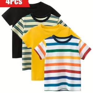 lotde4tshirtsdecontractesamanchescourtespourgarcon