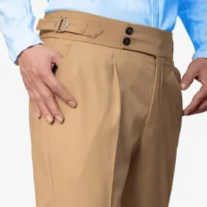 pantalonhabilletaillehauteadoubleboutonnagepourhomme