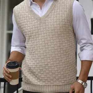 pullsansmanchesenmailleacarreauxpourhomme