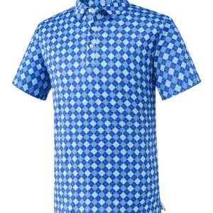 larsenobmmensstretchshirtmoisturewickinggeometricprintgolf