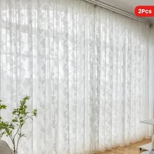 lotde2rideauxbrodesenjacquarddedentelledoree