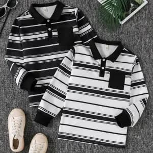 lotde2polosrayesnoirsetblancspourgarcon