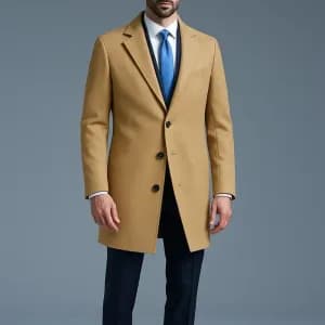 trenchcoatgriselegantadoubleboutonnagepourhomme