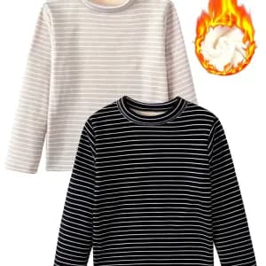 lotde2tshirtsthermiquesrayespourgarcon